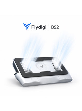 Gaming Laptop Cooler Flydigi BS2, High-Performance Laptop Cooling Pad for 15.6–21 Inch, Wind-Pressure Closed-Loop Turbo Fan up to 3000RPM, Intelligent Temperature Control, Low Noise, 4-Level Adjustable Stand for ASUS ROG, Alienware, Lenovo Legion