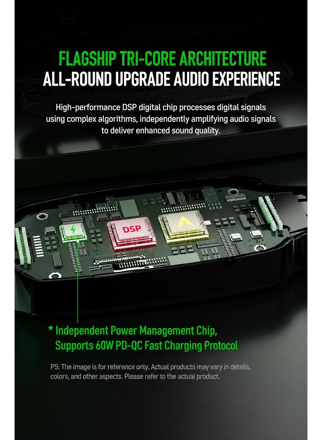 PIVA GS20 Gaming Adapter & Converter Hub Dongle, 7.1 Surround Sound Card with App Control, Type-C USB Hub, 3.5mm Audio, RGB Lighting, 60W Fast Charging, 480Mbps High-Speed Data Transfer – Compatible with RedMagic, iPad, iPhone & Laptops