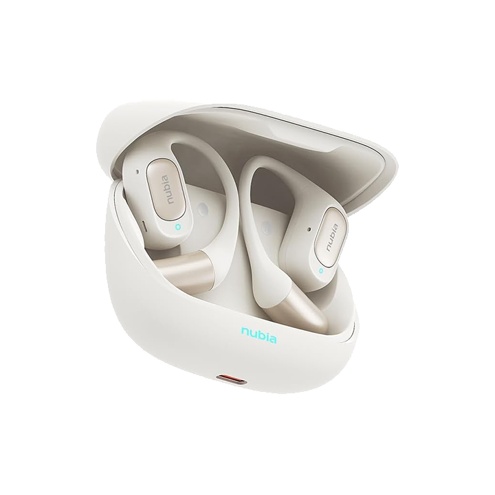 Nubia LiveFlip Wireless Earbuds, 15mm Ultra-Large Driver, 40-Hour Battery Life, IPX4 Water Resistant, Bluetooth 5.4, ENC Noise Cancelling For Perfect for Music & Gaming (UAE ONLY)