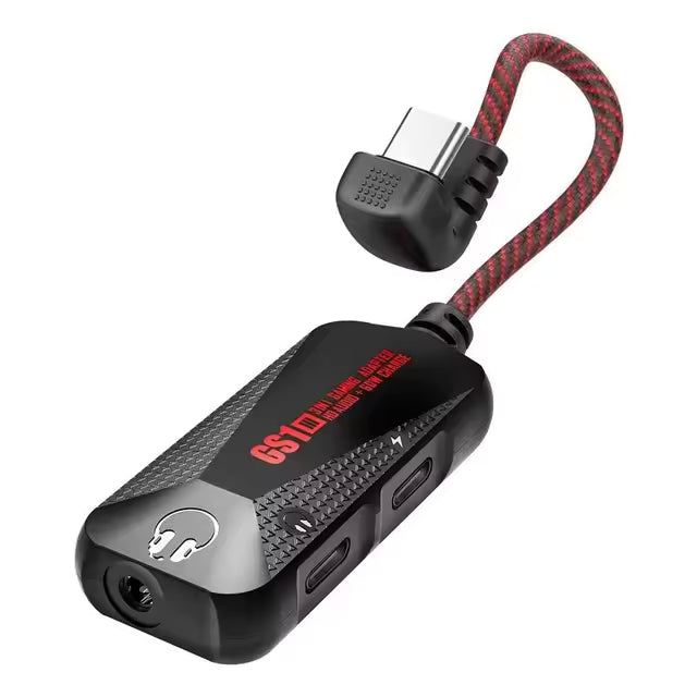 GS1 II  3in1 Gaming adapter 60W, with Adapter Type-C to 3.5mm Fast, Game Phone Sound Card Hi-Res-level Sound Quality  (LEBANON ONLY)