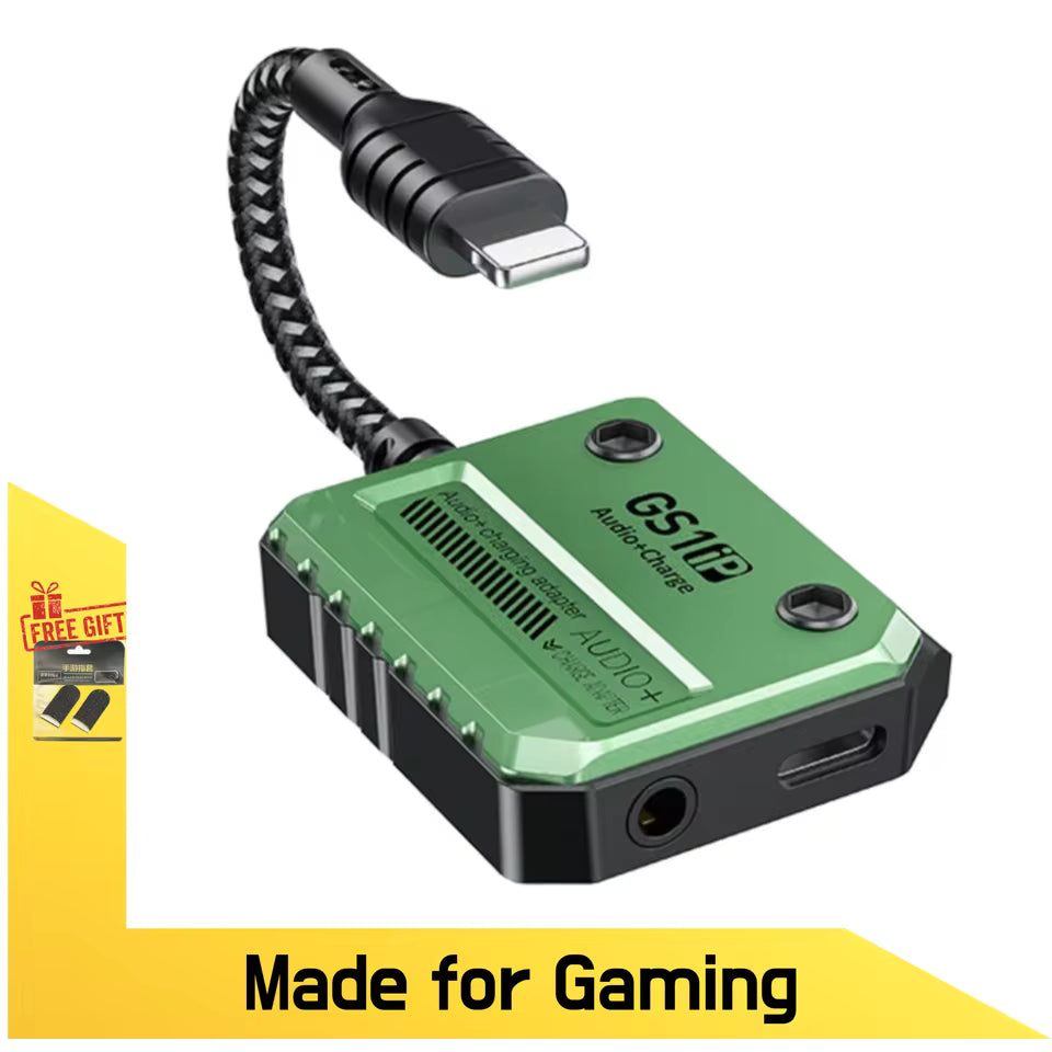 PLEXTONE GS1, 30W Fast Charging Adapter, Audio Adapter for iPhone, Aux 3.5mm Audio Converter for iPhone 12/13/14 (LEBANON ONLY)