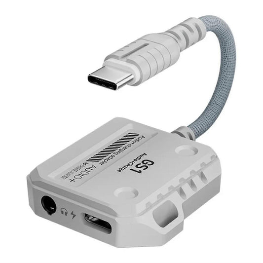 PLEXTONE GS1 2-In-1 Headphone Converter Type-C Interface Supports 60W Fast Charging for Mobile Phone (LEBANON ONLY)