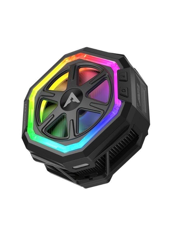 PIVA Phone Cooler b21 Magnetic Phone/Tablet Cooler – 23W Ultra-Cooling Gaming Fan with Magnetic Mount & Clip – Cooling Fan For Smartphones, Tablets, iPad & Steam Deck (Perfect for PUBG Mobile, COD & More) - Black color