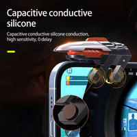 AK06 AUTO 6 Fingers Mobile Phone Gaming Accessories for PUBG Aim Shooting Gamepad Trigger L1R1 Button for IOS/ANDROID Game Controller - MOBILE ONLY (LEBANON ONLY)