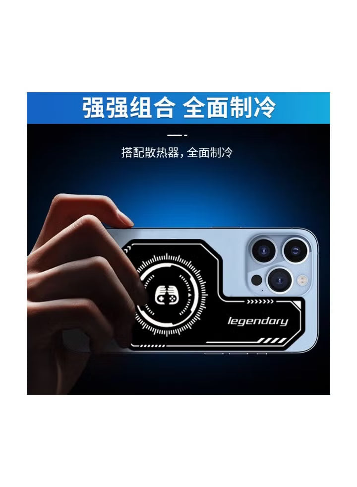 Magnetic Suction Sheet for Cell Phone Cooler by Legendary, for Phones and Tablets, Thermally Conductive Steel Plate with Strong Adhesive, Compatible for Most Cooling Devices or Magnetic Attachments for iPhone and iPad and Samsung and RedMagic