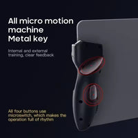 MEMO Six Finger AUTO Gamepad Joystick Controller AK-PAD8K for PUBG Aim Shooting L1 R1 Game Trigger Handle for IPad IOS Android Tablet (UAE ONLY)