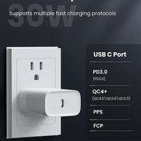 UGREEN travel charger PD USB C Mobile Charger 30W PD Fast Charger USB C Power Adapter Charging (LEBANON ONLY)