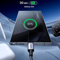 UGREEN USB C to USB-C Charger Cable 60W Type C to C 1 METER Lead Fast Charging Compatible With iPhone Air/17/16 Pro Max, Galaxy S25 Ultra, Pixel 9, iPad Pro 2024/Air 5, MacBook Pro (1M) (LEBANON ONLY)