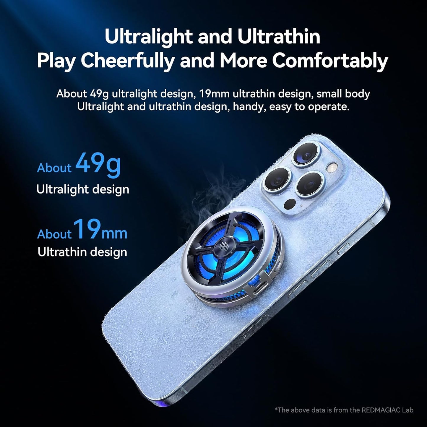 RedMagic 6 Air Magnetic Mobile Cooler for Gaming, Lightweight 15W with Clip, for Tablet and Mobile (UAE ONLY)