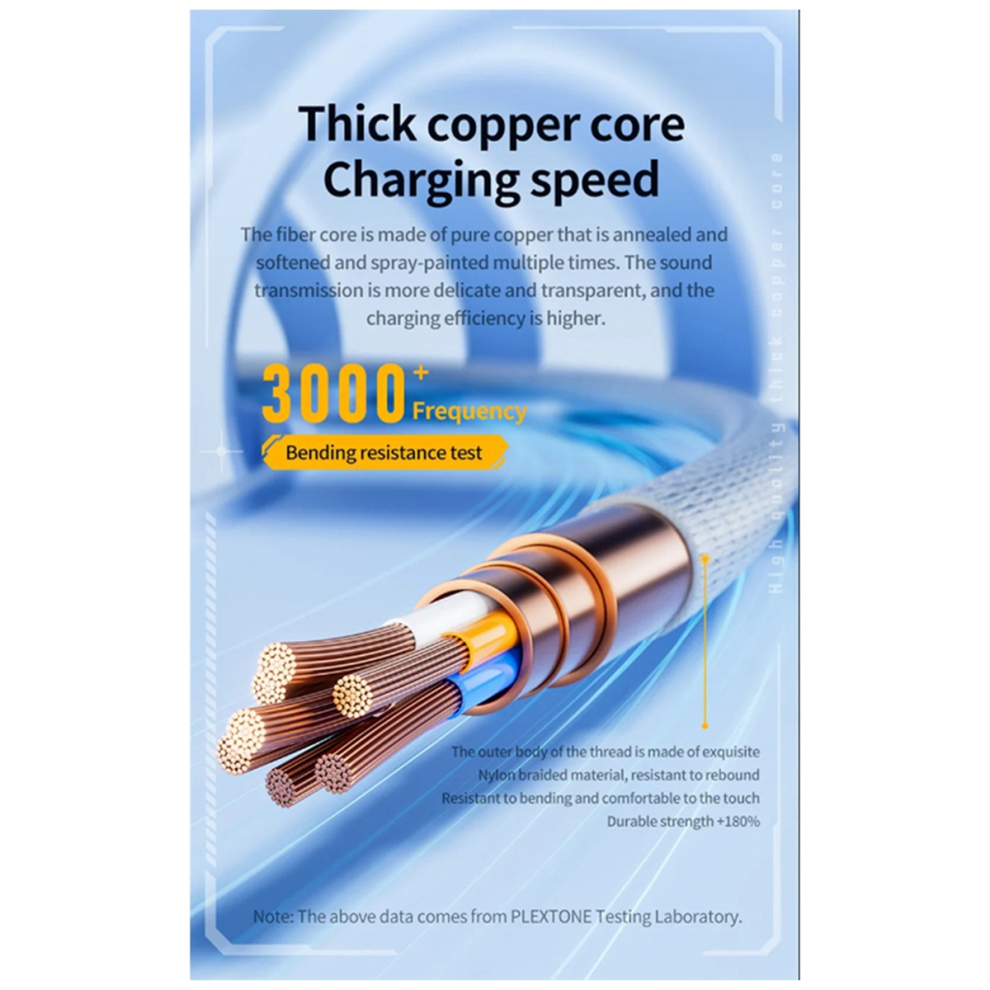 PLEXTONE GS1 2-In-1 Headphone Converter Type-C Interface Supports 60W Fast Charging for Mobile Phone (LEBANON ONLY)