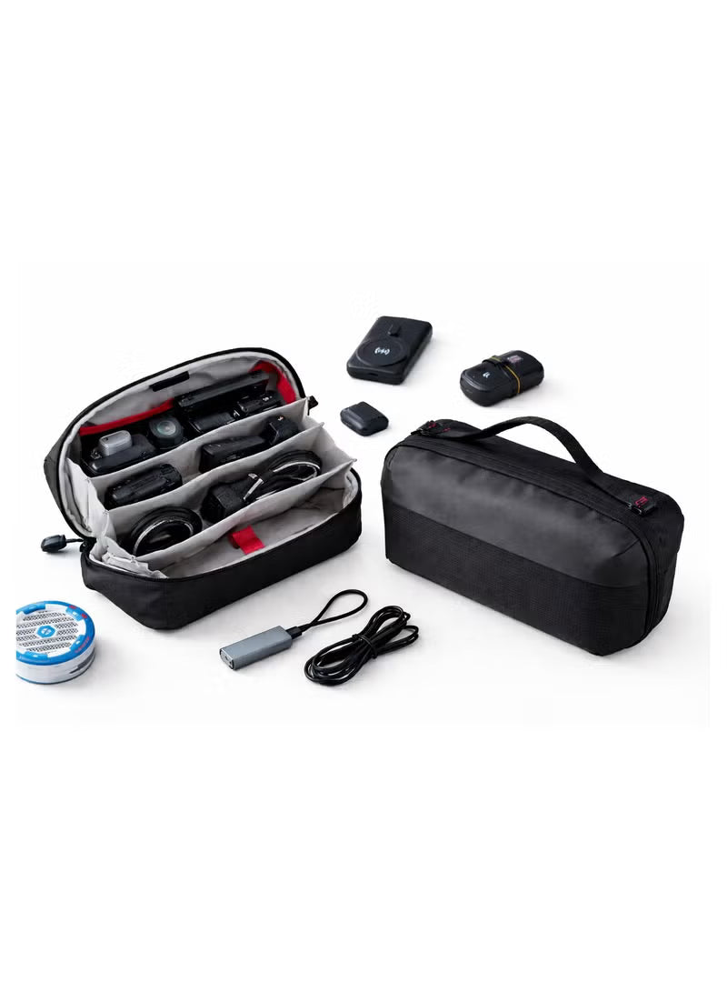 PIVA High-Capacity Gigantic Equipment Storage Bag – Digital Accessories Organizer for Cameras, Data Cables, Chargers, Phone Cases, Adapters, Capture Cards, Docking Stations & Headphones, Travel Tech Organizer Case