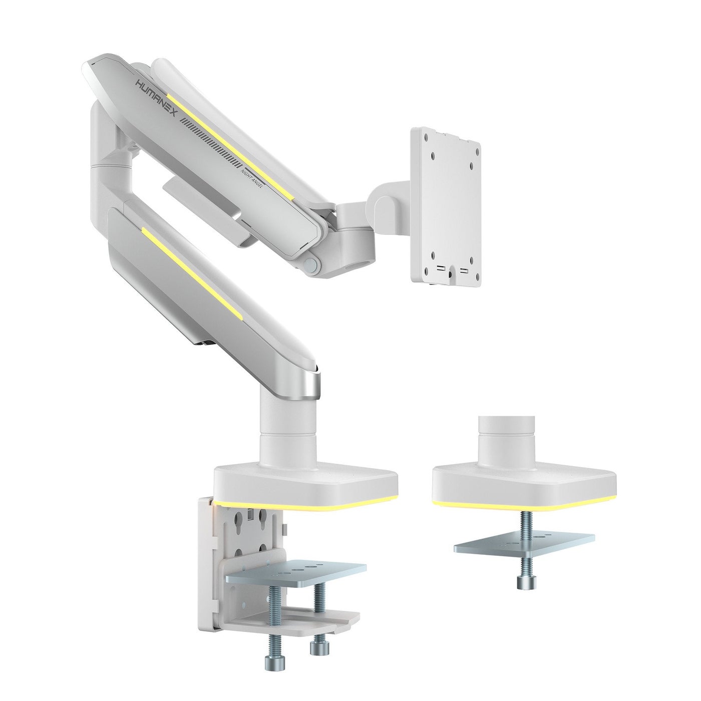 Humanex Humanex Brilliance Angel Premium Professional RGB Gaming Monitor Arm, He