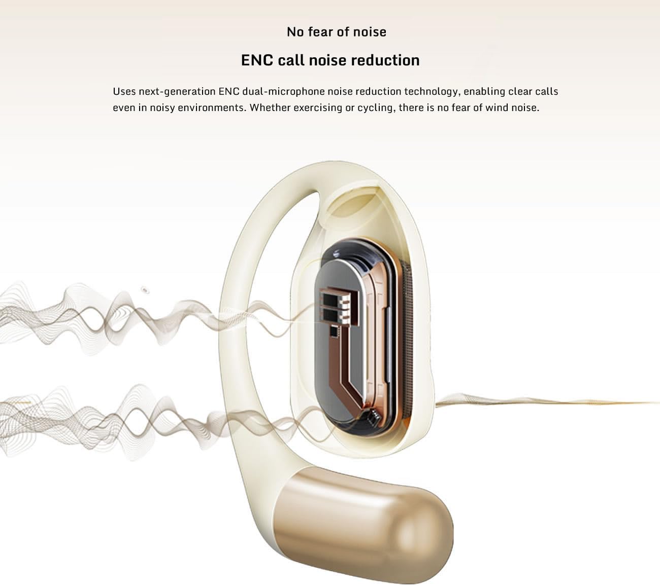 Nubia LiveFlip Wireless Earbuds, 15mm Ultra-Large Driver, 40-Hour Battery Life, IPX4 Water Resistant, Bluetooth 5.4, ENC Noise Cancelling For Perfect for Music & Gaming (UAE ONLY)