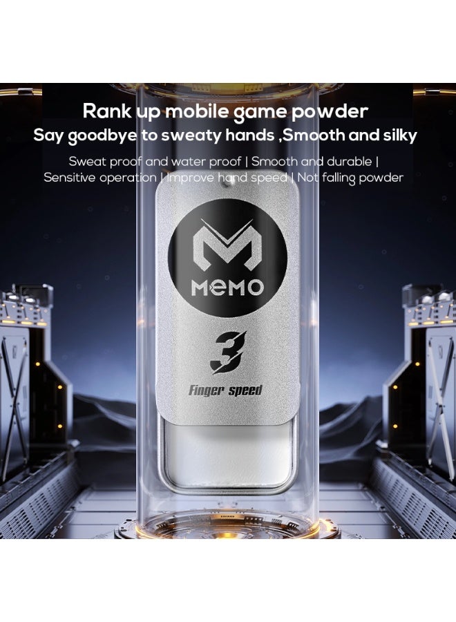 Memo FS03 Gaming Finger Powder, Anti-Sweat & Anti-Slip Finger Speed Powder for S