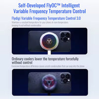 Flydigi B8X Magnetic Phone Cooler Fan Ultra Fast Heat Dissipation Frequency Conversion RGB Radiator for iPhone iPad Android (LEBANON  ONLY)