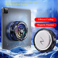 FS12 45W Semiconductor Tablet Cooler Large Area Powerful Cooling Magnetic RGB Phone Cooler for Pad/Gaming Phones with Lights for IPAD and TABLETS (LEBANON  ONLY)