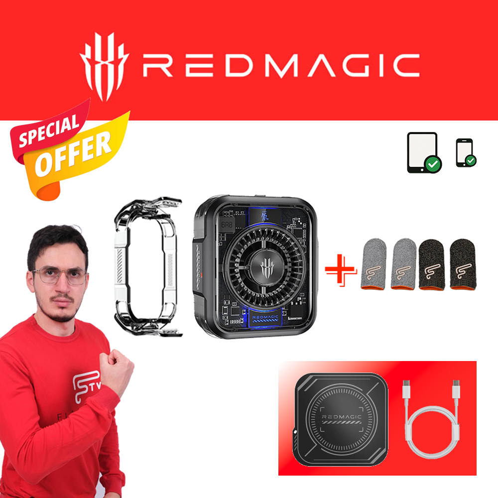 RedMagic OFFER - RedMagic 5 Magnetic Mobile Cooler + 4 FLAREGUN FINGER SLEEVES (UAE ONLY)