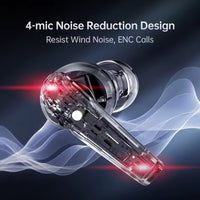 MACHENIKE TH60 PRO AI Wireless Bluetooth Headphones Translator Languages IN-Ear Gaming Earphones IPX5 Waterproof Bluetooth 5. 4 (LEBANON ONLY)