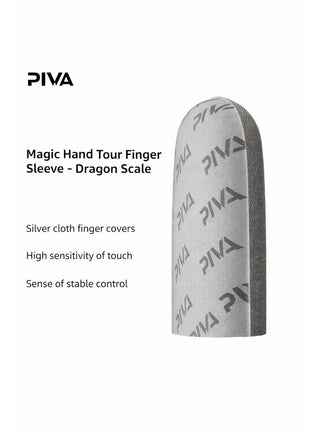 PIVA Dragon Scale أكمام الإصبع للألعاب – ألياف فضية عالية الحساسية، فائقة الرقة والخفة، أغطية إصبع شاشة تعمل باللمس مقاومة للعرق وقابلة للتنفس، تحكم سلس وخالي من التأخير لـ PUBG Mobile و RedMagic و iPhone و iPad و Android (زوجان / 4 قطع)
