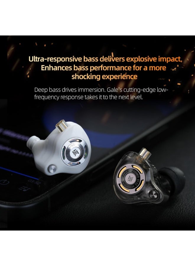 KZ Gale IEM Type-C Gaming with Built-in DSP Sound Card & Mic, Compatible with Re