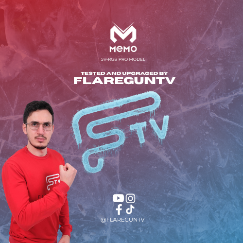 MEMO X FLAREGUN CX15 - 5V RGB MODEL with CLIPS and Magnetic Sticker (LEBANON ONLY)