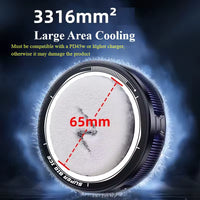 FS12 45W Semiconductor Tablet Cooler Large Area Powerful Cooling Magnetic RGB Phone Cooler for Pad/Gaming Phones with Lights for IPAD and TABLETS (LEBANON  ONLY)