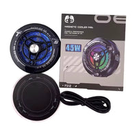 FS12 45W Semiconductor Tablet Cooler Large Area Powerful Cooling Magnetic RGB Phone Cooler for Pad/Gaming Phones with Lights for IPAD and TABLETS (LEBANON  ONLY)