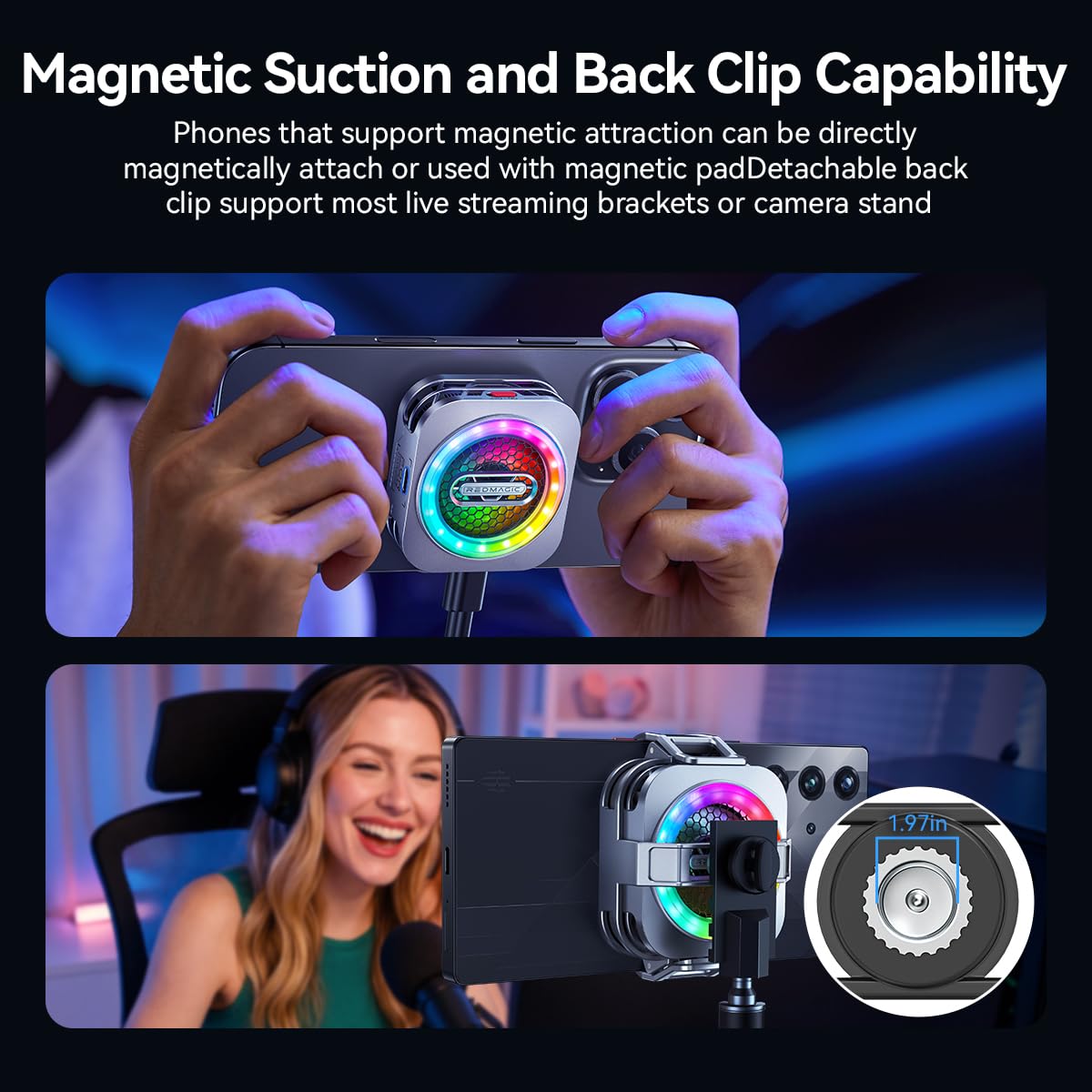 REDMAGIC Cooler 6 Pro + Magnetic Patch for IPAD/Mobile (LEBANON ONLY)