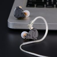Linsoul KZ ZS10 PRO X Upgraded 1DD+4BA Hybrid Driver HiFi in Ear Earphones IEM with Alloy Faceplate, Detachable Silver-Plated Recessed 2Pin Cable for Audiophile Musician DJ Stage (With Mic) (UAE ONLY)