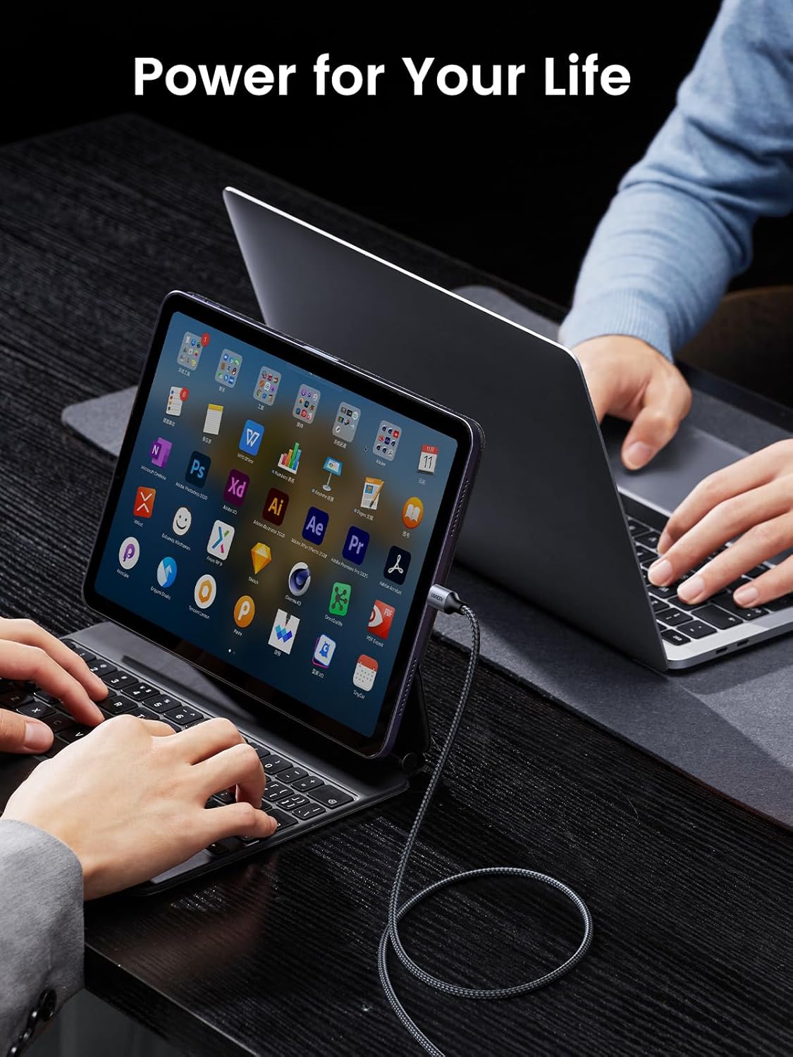 UGREEN USB C to USB-C Charger Cable 60W Type C to C 1 METER Lead Fast Charging Compatible With iPhone Air/17/16 Pro Max, Galaxy S25 Ultra, Pixel 9, iPad Pro 2024/Air 5, MacBook Pro (1M) (LEBANON ONLY)