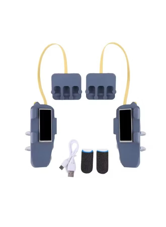 PAD Piano Triggers Automatic 10-Finger Gaming Triggers FV8 for iPad & Tablets –Professional Magnetic Control, High Responsiveness, No Screen Blocking, Compatible with iPad Pro, RedMagic Astra, RedMagic Nova, and All iPads for PUBG Mobile and Other Games