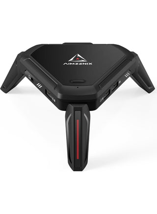 Keyboard and Mouse Adapter AIMZENIX Monster AX600 for PS5, PS4, Xbox Series X/S, Xbox One, Nintendo Switch & PC, Gaming Converter with GEEKVICE App, Key Mapping, Macros, Ethernet & 3.5mm Audio