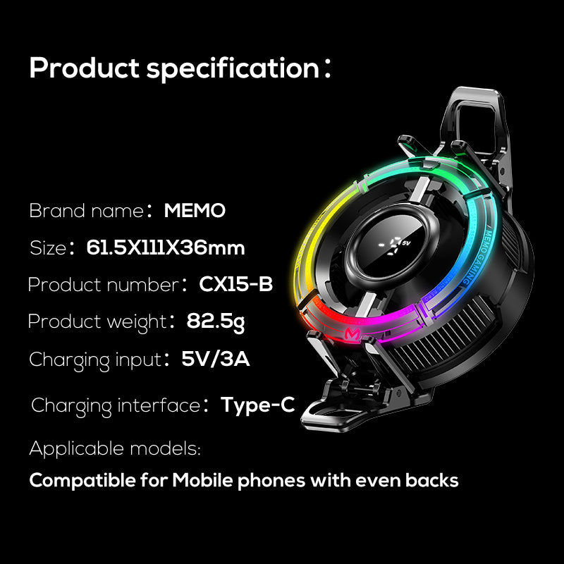 MEMO X FLAREGUN CX15 - 5V RGB MODEL with CLIPS and Magnetic Sticker (UAE ONLY)
