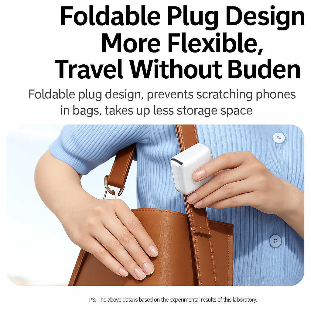 شاحن سفر UGREEN (+1 متر كابل 60 وات) PD USB C شاحن متنقل 45 وات PD شاحن سريع USB C محول طاقة لشحن iPhone Pro Max