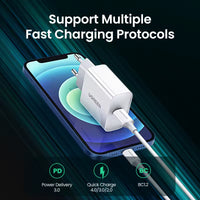 UGREEN travel charger PD USB C Mobile Charger 20W PD Fast Charger USB C Power Adapter Charging for iPhone Pro Max (LEBANON ONLY)