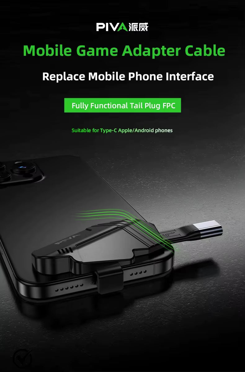 PIVA FPC Mobile Phone Tail Plug Protector Full Functionality Support 4K60Hz PD60w 10Gbps for Android IOS Phone