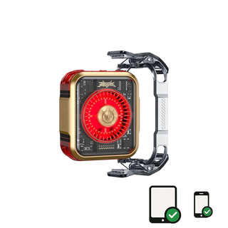 Golden RedMagic 5 Pro Magnetic Phone Cooler – Special Edition, 36W RGB Radiator Fan with Clip, Semiconductor Graphene Heatsink for Gaming, Streaming, iPhone, Android, iPad
