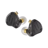 Linsoul KZ ZS10 PRO X Upgraded 1DD+4BA Hybrid Driver HiFi in Ear Earphones IEM with Alloy Faceplate, Detachable Silver-Plated Recessed 2Pin Cable for Audiophile Musician DJ Stage (With Mic) (UAE ONLY)