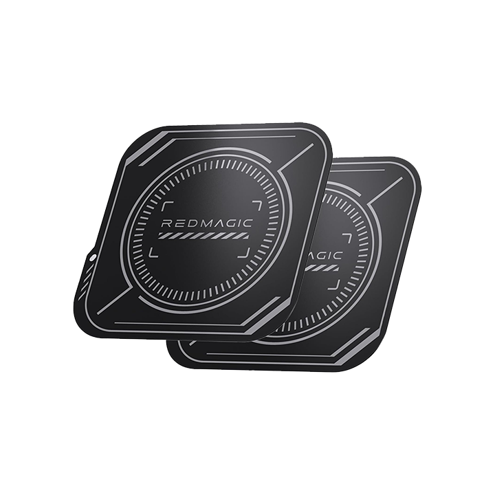 RedMagic Magnetic Suction Sheet for Cell Phone Cooler 5/6Pro, 2 pcs 2.7 inch Thermally Conductive Steel Plate with Strong Adhesive, Compatible for Most Cooling Devices or Magnetic Attachments (UAE ONLY)