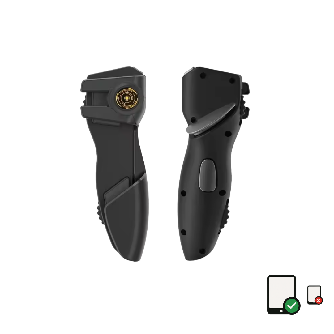 MEMO Six Finger AUTO Gamepad Joystick Controller AK-PAD8K for PUBG Aim Shooting L1 R1 Game Trigger Handle for IPad IOS Android Tablet (UAE ONLY)