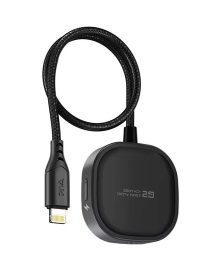 PIVA G2 iPhone AUX Lightning Converter Adapter Dongle – 3.5mm Headphone Jack with 21W Fast Charging, HD Clear Voice with Extra Bass, Zero Delay, Mic Supported, MFI-Certified – Compatible with iPhone 8, X, 11, 12, 13 & 14 Pro Max (Lightning + AUX)