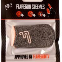 2 Flaregun Sleeves - Silver Black Fiber (JORDAN ONLY)