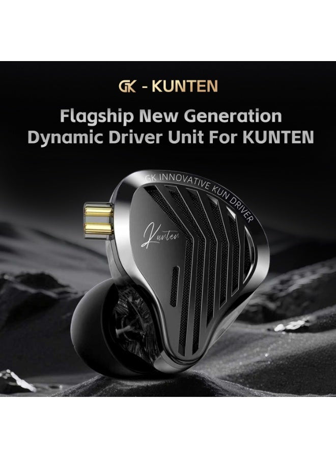 GK KUNTEN iem 3.5mm Gaming Earphones with Microphone, 10mm Super-Linear Dynamic