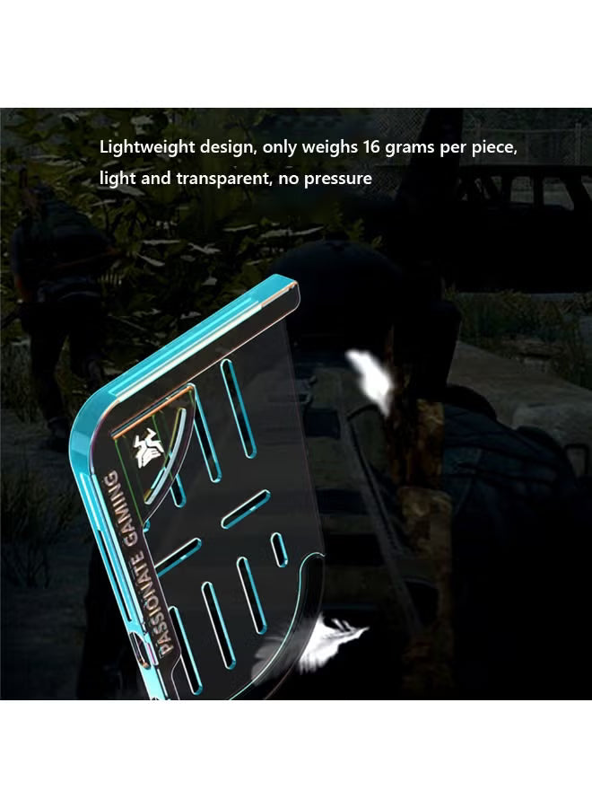Z25 2pcs Soft Silicone Auxiliary Mobile Game Holder Tablet Grips Handle Gaming Accessories for PUBG iPad Non-slip Anti-mistouch