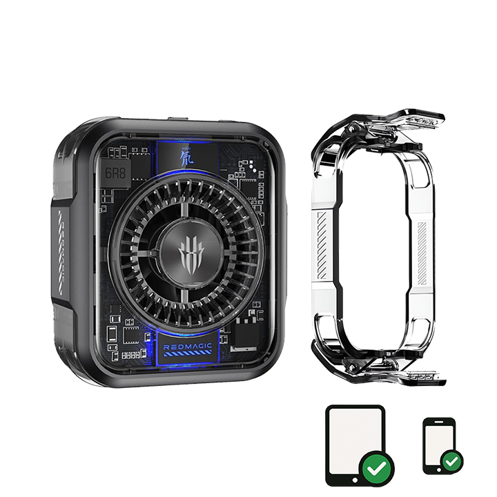 RedMagic 5 Magnetic Mobile Cooler for Gaming, 30W with CLIPS for Tablet and Mobile (LEBANON ONLY)