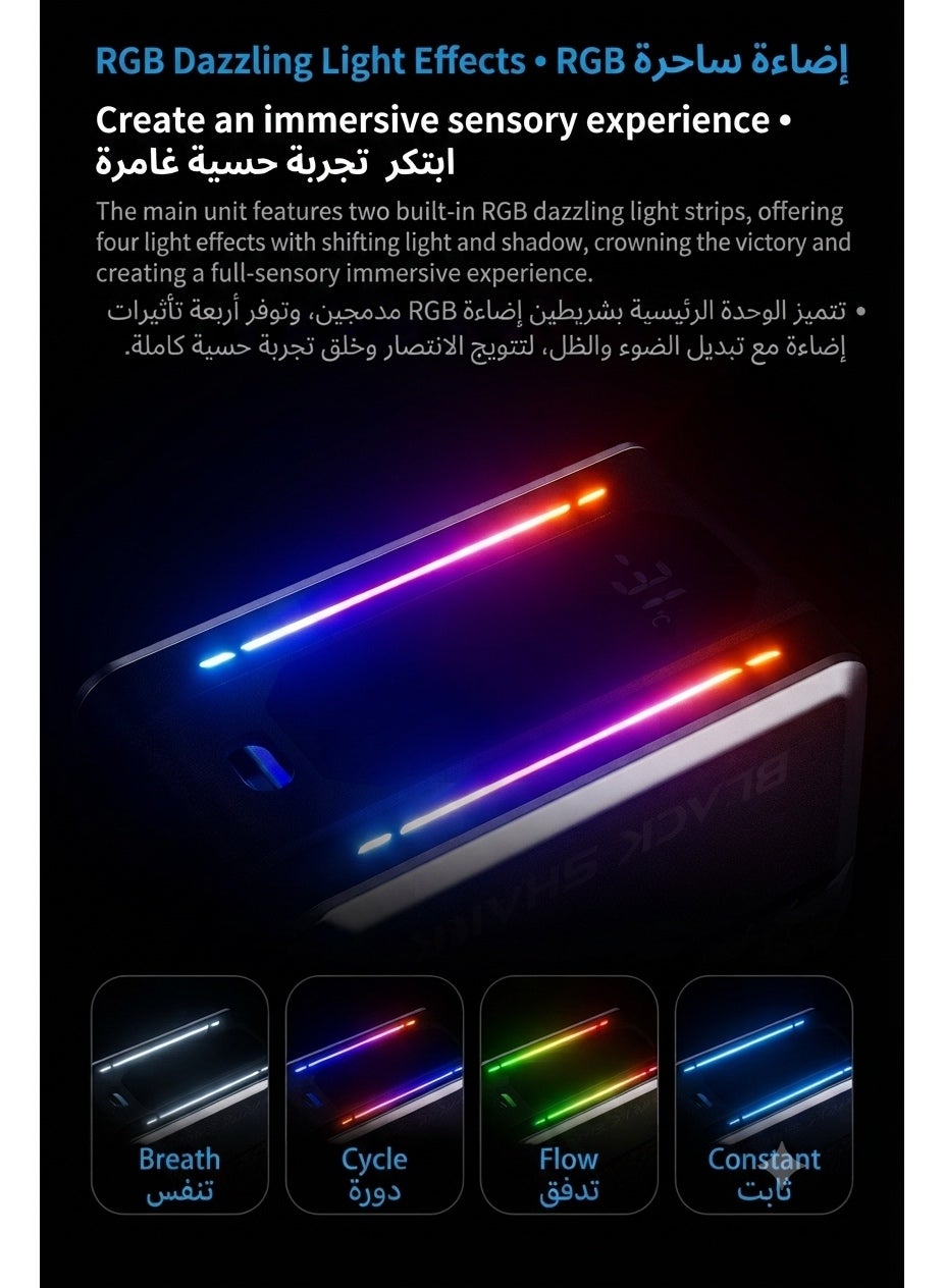 Black Shark 6 Ultra 48W Liquid Cooling Phone & Tablet Cooler, - 56°C Temperature Drop Magnetic Gaming Cooler with Water Cooling Radiator, Ultra-Quiet Operation, TEC Semiconductor Cooling & Strong Magnetic Attachment – Includes Magnetic Suction Sheet & Pow