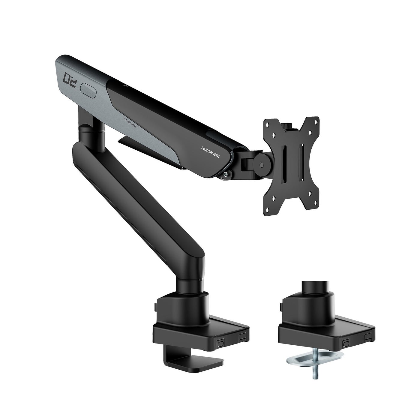Humanex Humanex Stealth Mecha Premium Professional Gaming Monitor Arm, Single Mo