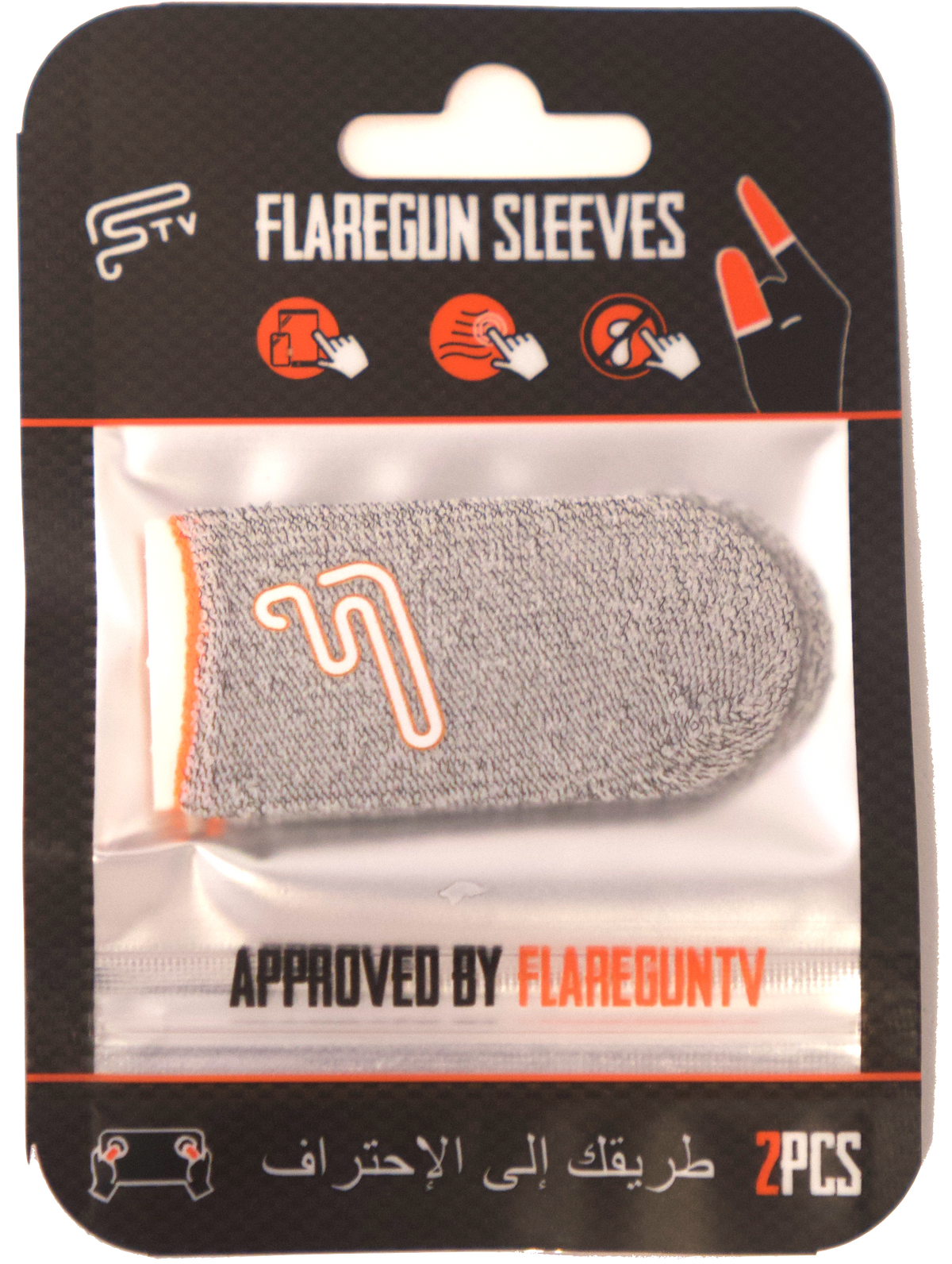 8 Finger Sleeves SUPER COMBO (4 Dry-Grey 4 Silver-Black)