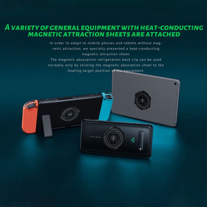 Black Shark Magnetic Sticker for mobile and Ipad Coolers (LEBANON ONLY)