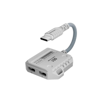 PLEXTONE GS1 2-In-1 Headphone Converter DOUBLE Type-C Interface Supports 60W Fast Charging for Mobile Phone (LEBANON ONLY) (Copy)